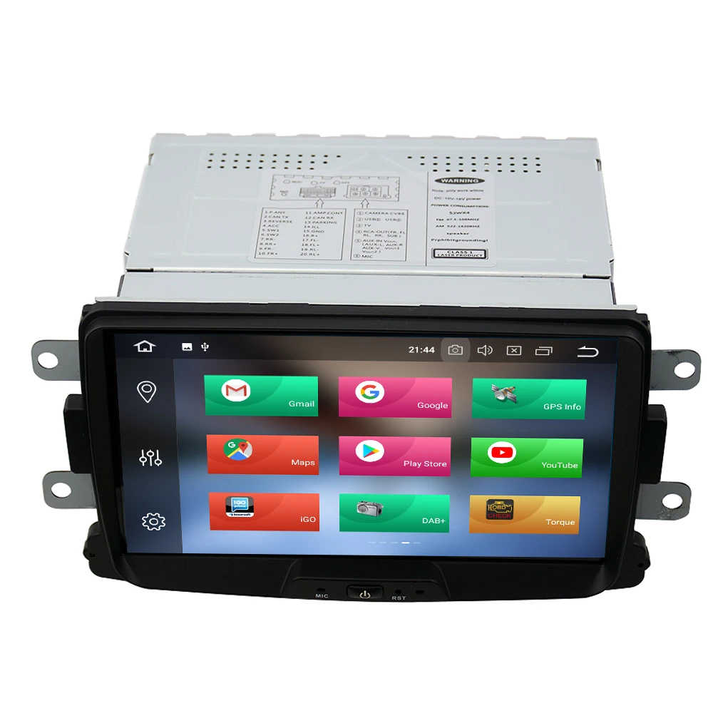 EKIY Автомобильный мультимедийный плеер Android 9,0 Automotivo 1 Din для Dacia Sandero Duster Renault Captur Lada Xray 2 Logan 2 gps 4G+ 32G