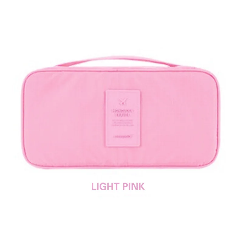 Light pink Бренд SAFEBET, бюстгальтер, нижнее белье для женщин, дорожная сумка, органайзеры, водонепроницаемая сумка для макияжа, туалетные принадлежности, сумка для хранения бюстгальтера, несессеры для путешествий - Цвет: Light pink