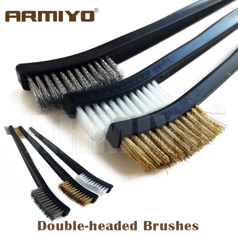 Armiyo 3 шт./компл. Двусторонняя Щетка длина 170 мм ручной пистолет для страйкбола