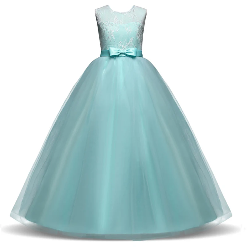 Элегантные Свадебные Детские платья для девочек с цветами одежда маленьких 14 лет