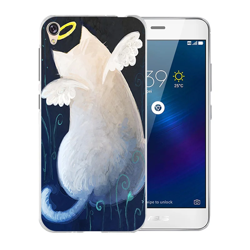 Чехол с рисунком кошки удачи для Asus Zenfone Live ZB501KL чехол телефона ASUS защитный Для 5 0