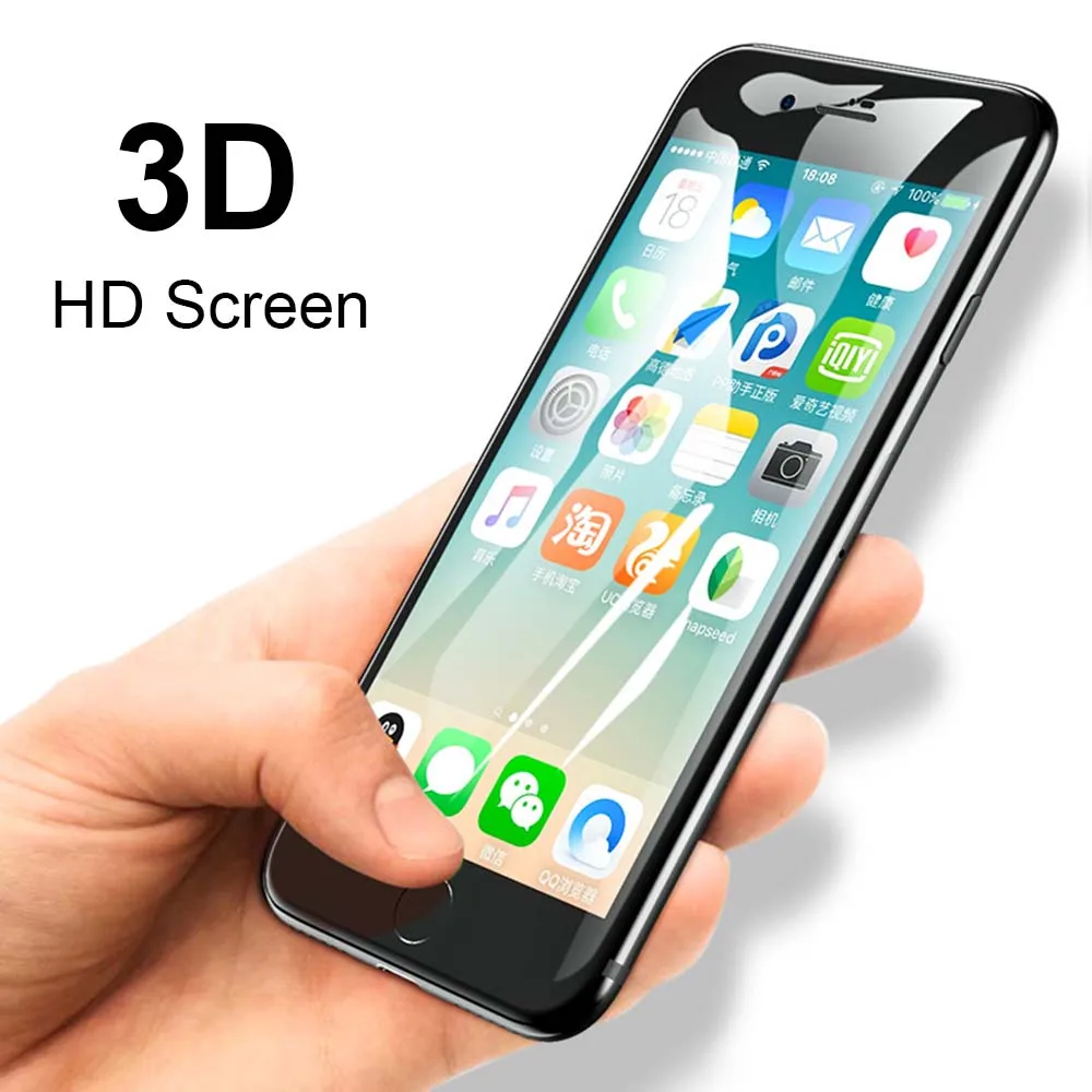 3D Full Cover Privacy Protection Film Tempered Glass For iPhone X 7 8 6 6s Plus Screen Protector | Мобильные телефоны и