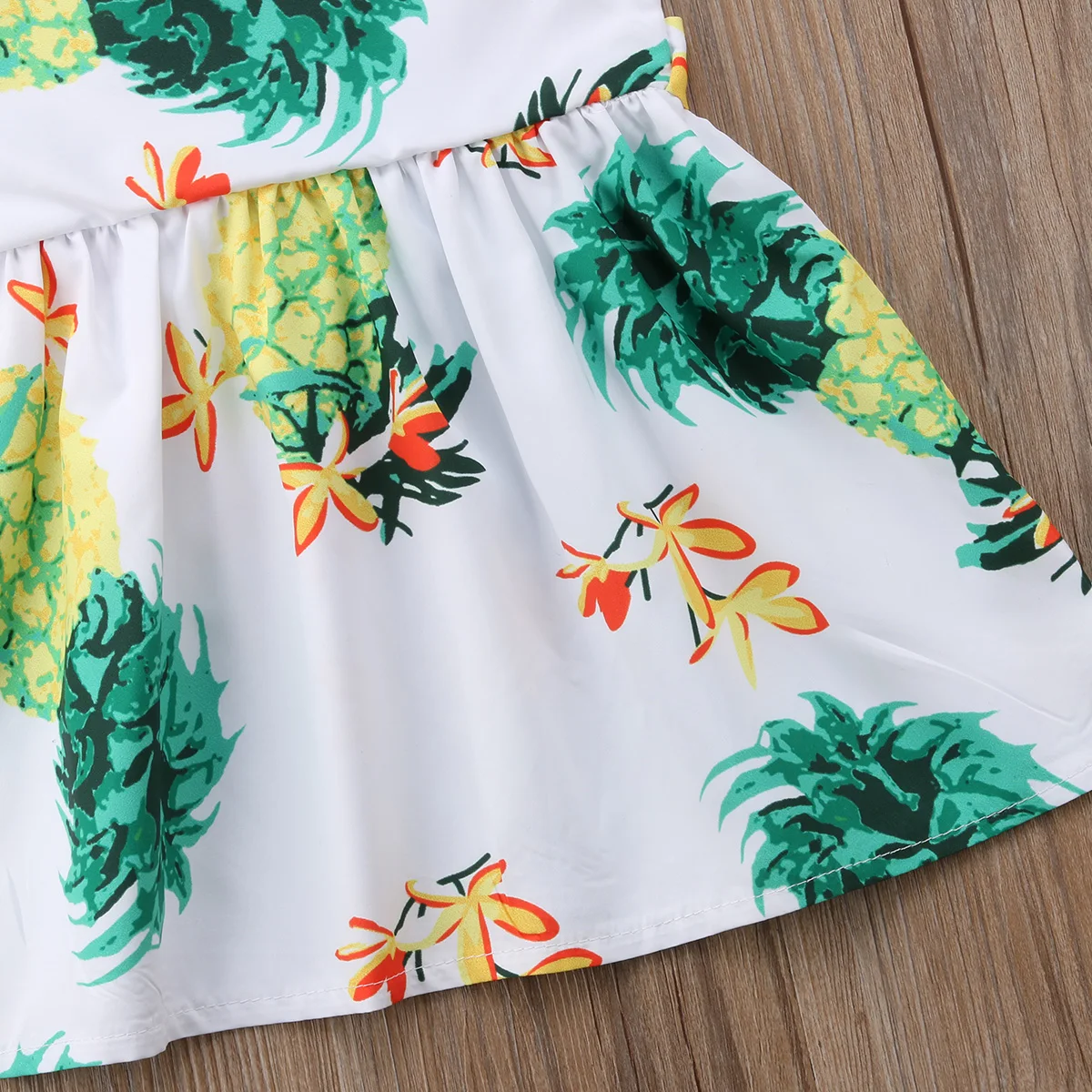 New Kids Baby Girls Pinaapple Ruffles Princess Mini Dress Party | Детская одежда и обувь