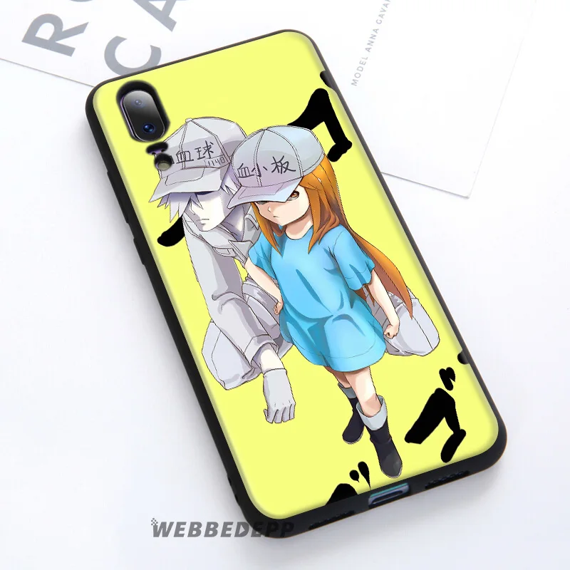 WEBBEDEPP Cells At Work аниме мягкий чехол для Huawei P30 P20 Pro P10 P9 Lite 2017 P Smart 2019 и Nova 3 3i Y9 |