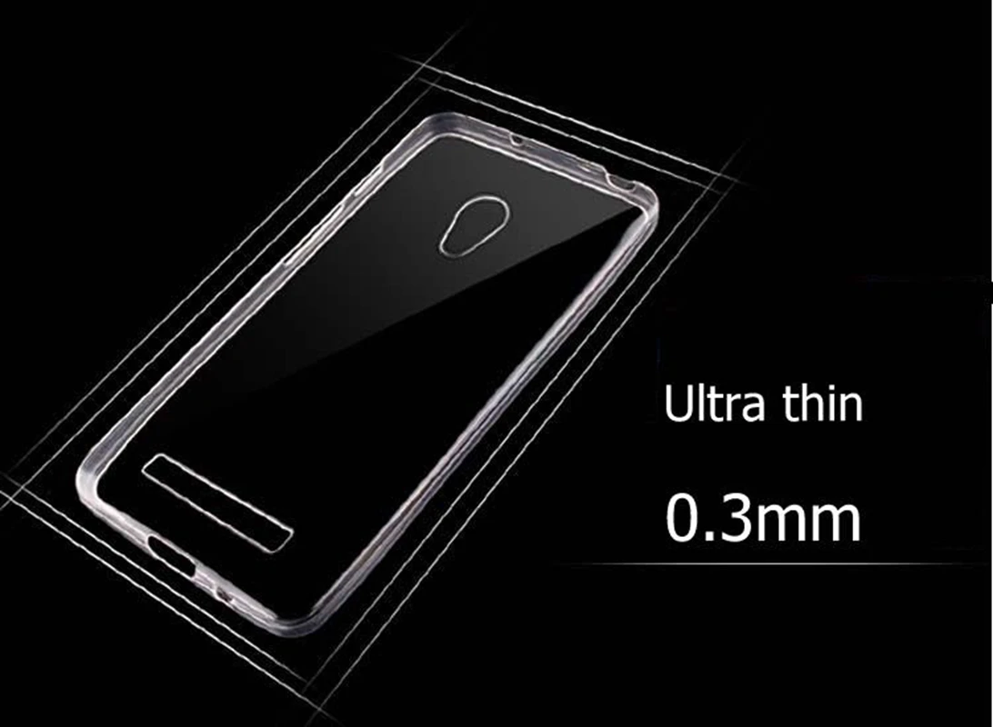 Ультра-тонкий 0 3 мм прозрачный ТПУ мягкий чехол для Asus zenfone 5 мобильного телефона