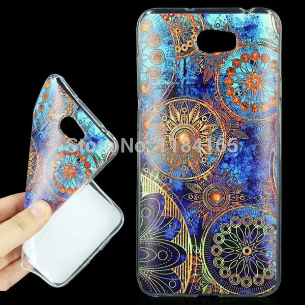 Чехол для Honor 5A цветной мягкий гелевый из ТПУ с рисунком HUAWEI Y5 II / 2 Y5II 5 дюймов