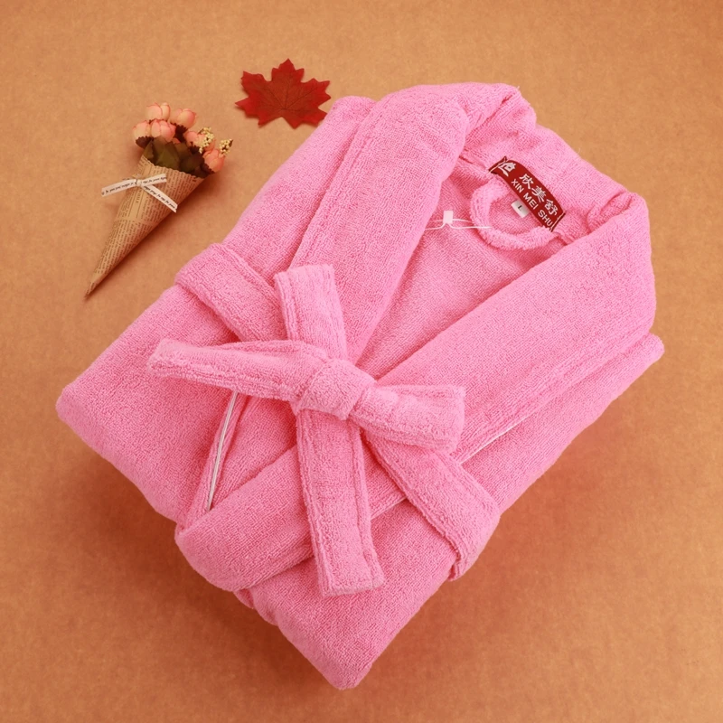 

Cotton bathrobe men pajamas sleepwear nightgown men blanket towel fleece robe thicken lovers warm autumn winter
