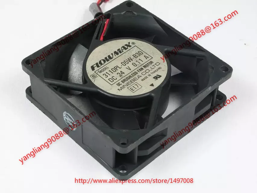 NMB-MAT 3110PL-05W-B30 DC 24В 0.11A 2-проводной 80x80x25 мм вентилятор охлаждения сервера |