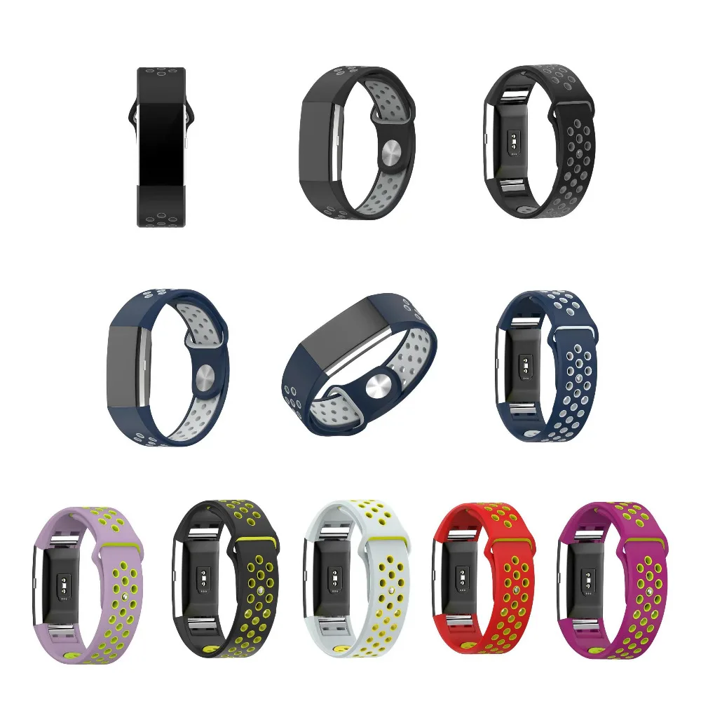 Высокое качество ремень для fitbit charge 2 диапазона силиконовый браслет ссылку смарт