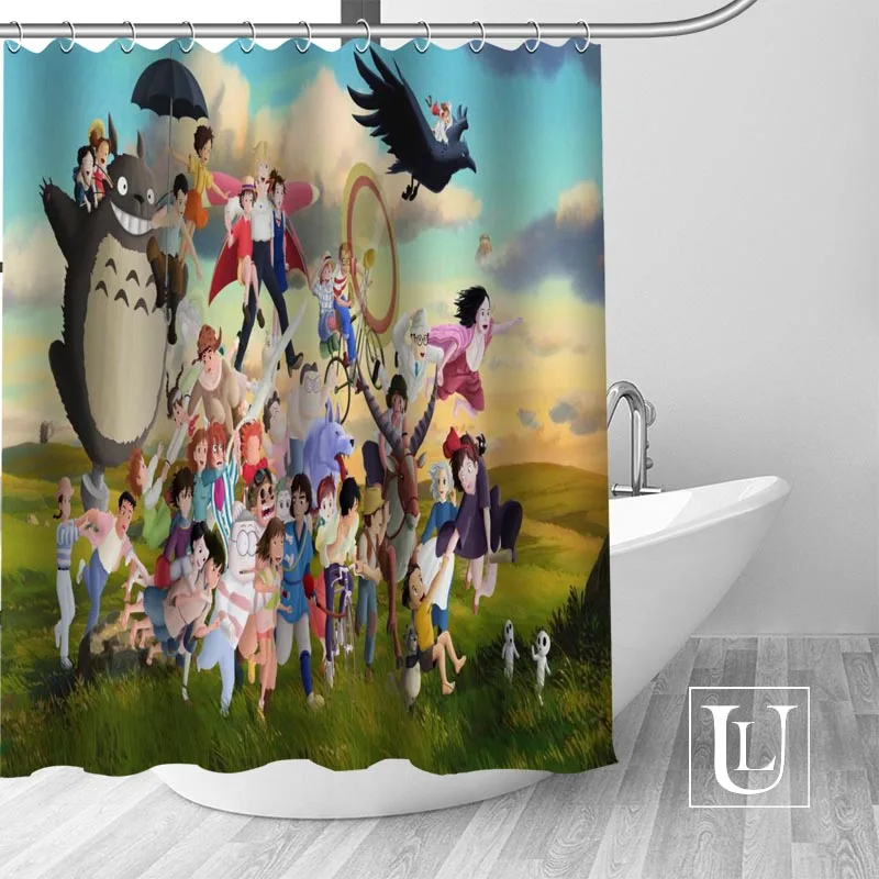 Лидер продаж занавеска для душа Мой сосед Тоторо на заказ s ванной из полиэстера с