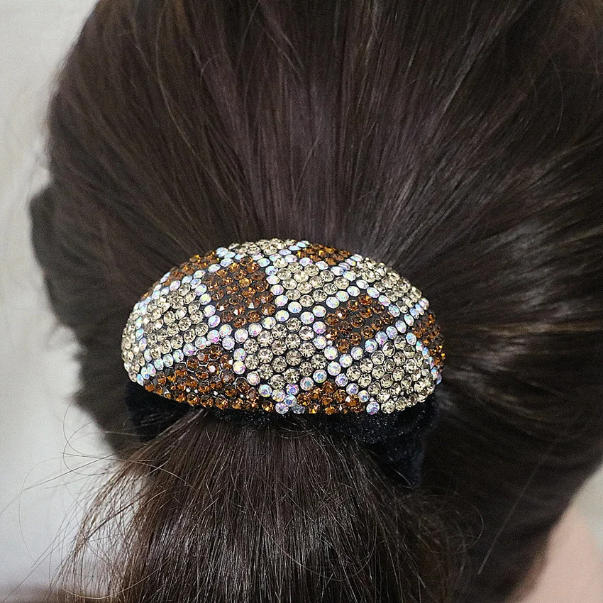 Trendy hairband for women multicolor rhinestone crystal rope elastic hairdress accessories rubber headband hair tip jewels B1262 | Украшения