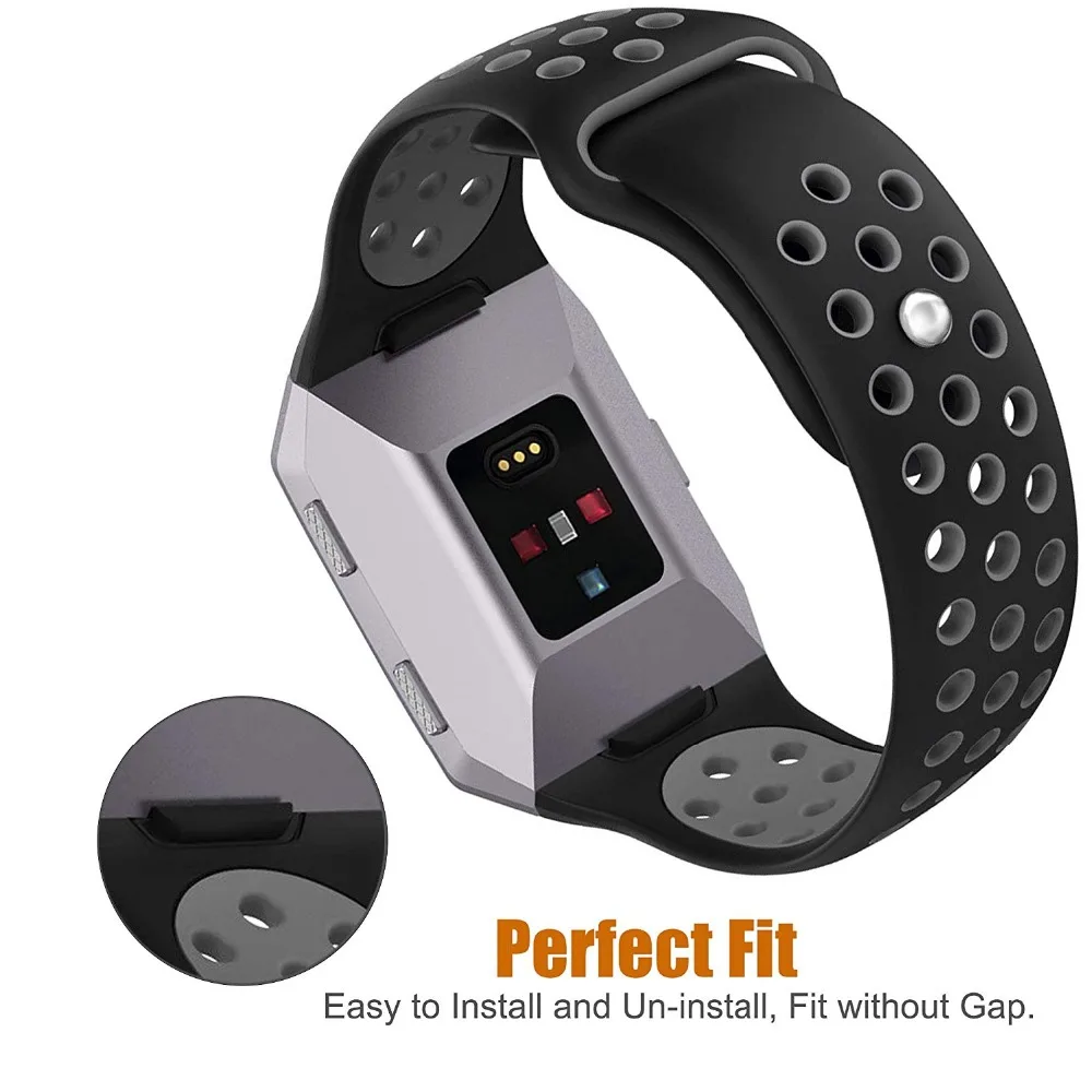 Tschick для Fitbit Ionic Bands мягкий силиконовый дышащий сменный Браслет аксессуар Smart Watch