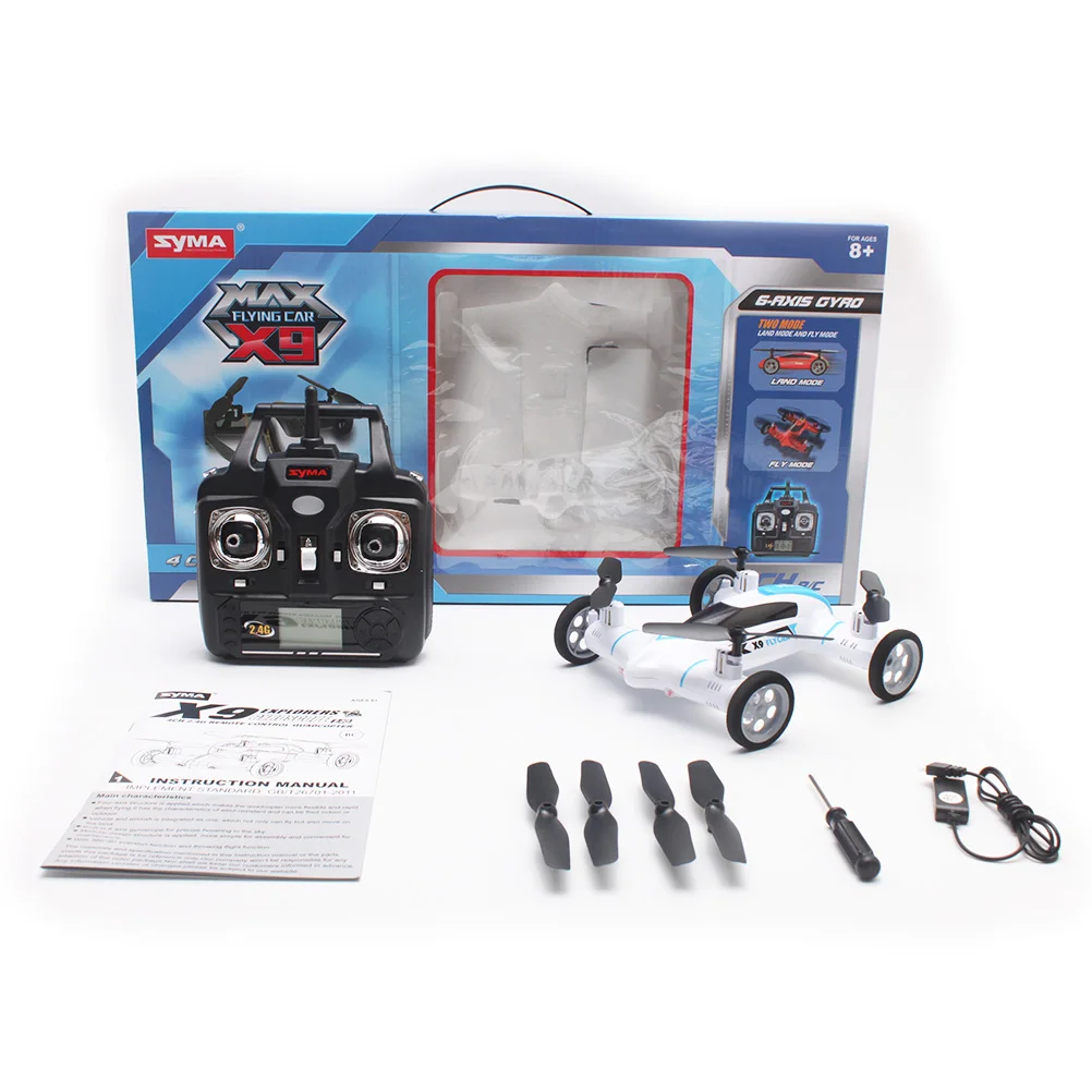 SYMA X9 2.4 ГГц 4CH 6 оси гироскопа 360 градусов выворот RC летающий автомобиль/Quadcopter