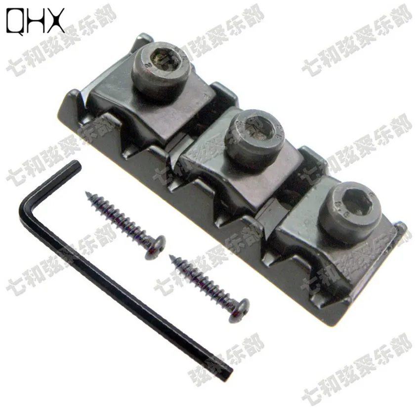 2 шт. черные электрогитары фиксирующие гайки для тремоло Длина моста 42 мм