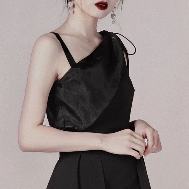 Max Spri Повседневное платье неправильной формы с одним плечом мини вырезами