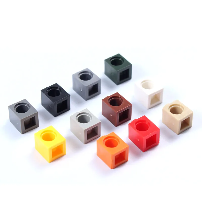 100 шт./лот MOC Hole Bricks Technic Parts 1x1 Dots совместим с 6541 деталями образовательные