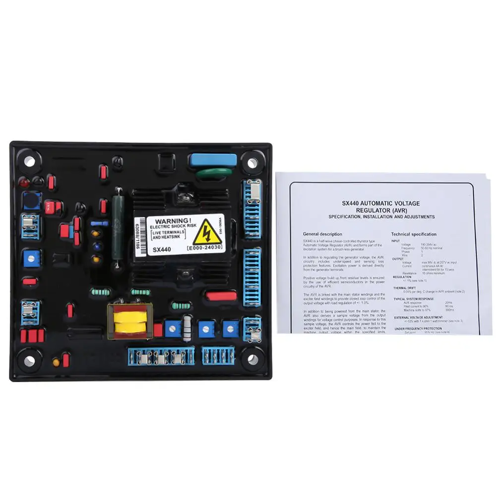 SX440 A автоматический регулятор напряжения AVR с защитой от перенапряжения и низкой