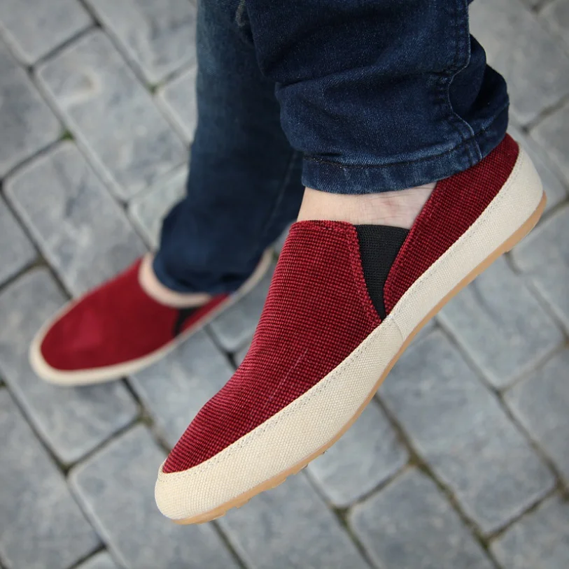 XEK New men casual shoes 2018 man spring autumn Loafers England Leisure Fashion Zapato Breathable Slip on flats WFQ105 | Обувь