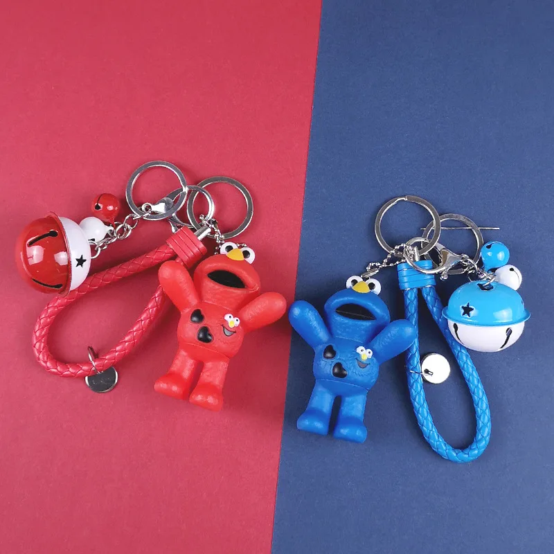 Милый Улица Сезам брелок мультфильм красный Elmo печенья в виде монстра для