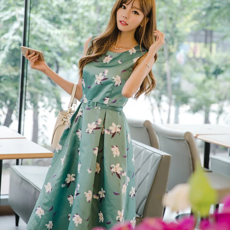 Хорошее качество модное женское платье без рукавов свободное вискозвечерние