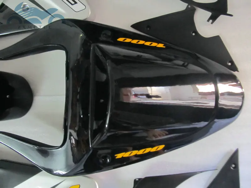 Высококачественный обтекатель для Suzuki 2000 2001 2002 GSXR1000 K1 K2 дорожный мотоцикл Обтекатели наборы 00-02 GSXR 1000 черный серебристый