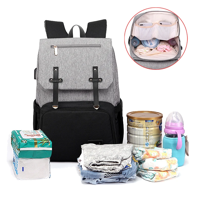 Многофункциональная сумка для подгузников Usb мумия рюкзак папы детская коляска