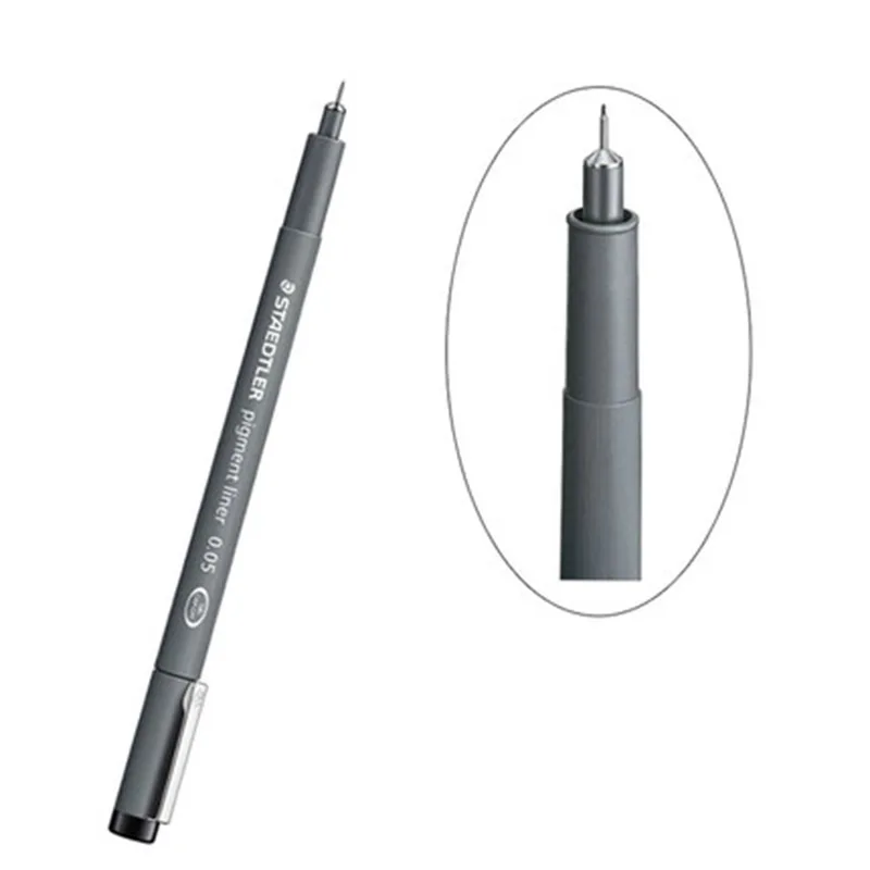 Германия Staedtler 308 WP 4 Набор ручек пигментный лайнер Fineliner 0 1 мм 3 5 7 ручка для