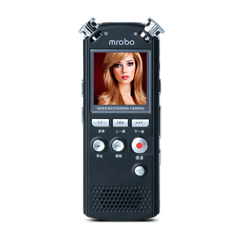 Мини-ручка для камеры Mrobo M58 HD цифровой диктофон 8 ГБ MP3-плеер + наушники |