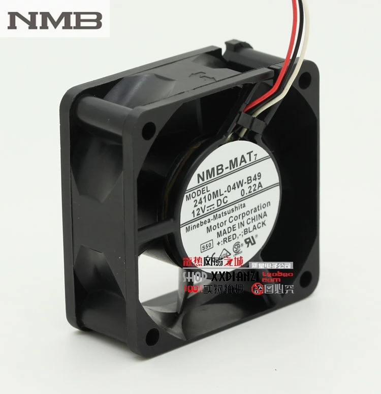 Оригинал для NMB 2410ML 04W B49 6025 6 см 12V 0.22A три провода Тахометр двойной шарикоподшипник