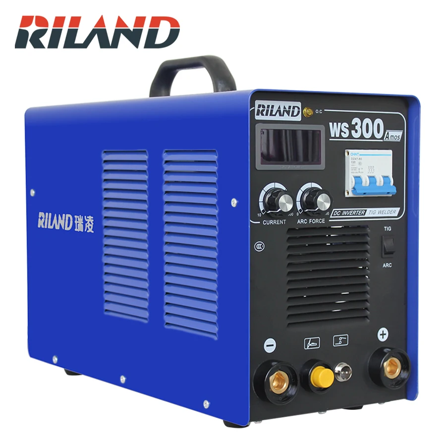 RILAND WS300A 2 в 1 дуговой/TIG IGBT инверторный дуговой Электрический сварочный аппарат 380