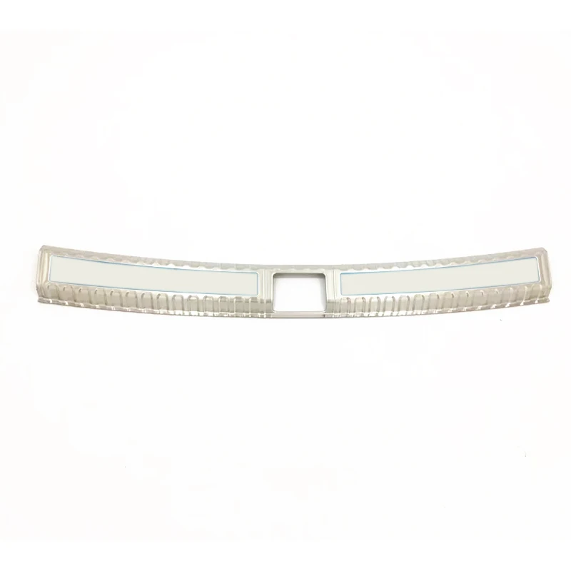 inner bumper plate Для Skoda Karoq- аксессуары из нержавеющей стали внутренний и внешний задний защитный бампер, протектор накладка - Название цвета: inner bumper plate