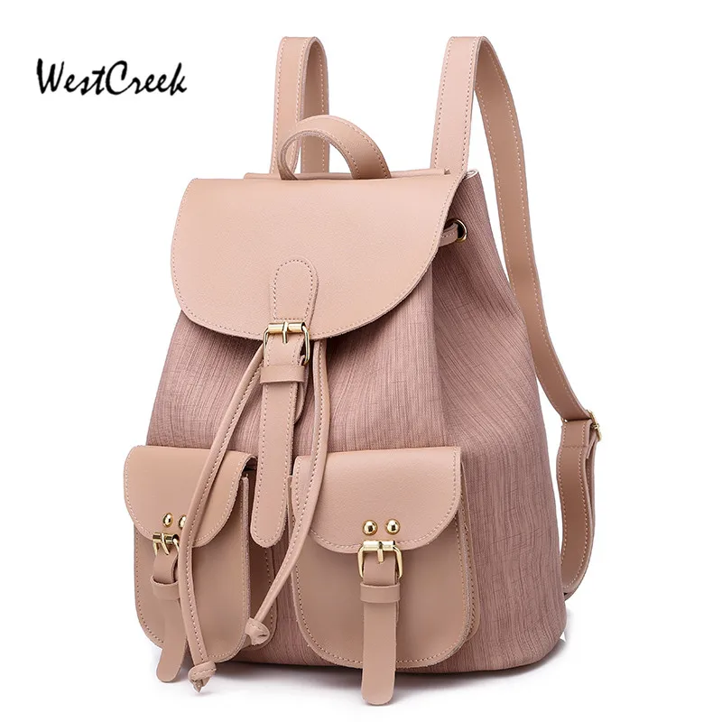 Женский школьный рюкзак westкрик из искусственной кожи на шнурке | Багаж и сумки