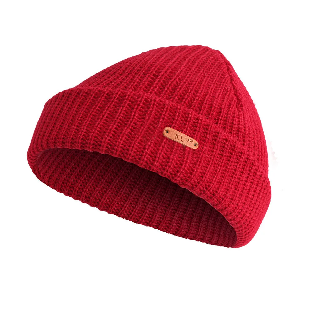 

Patchwork Men Women Baggy Warm Crochet Winter Wool Knit Ski Beanie Skull Slouchy Caps Hat 2019