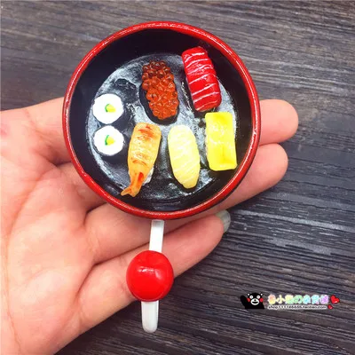 Новинка Лидер продаж 3D имитация рамен суши из каучука магнит на холодильник