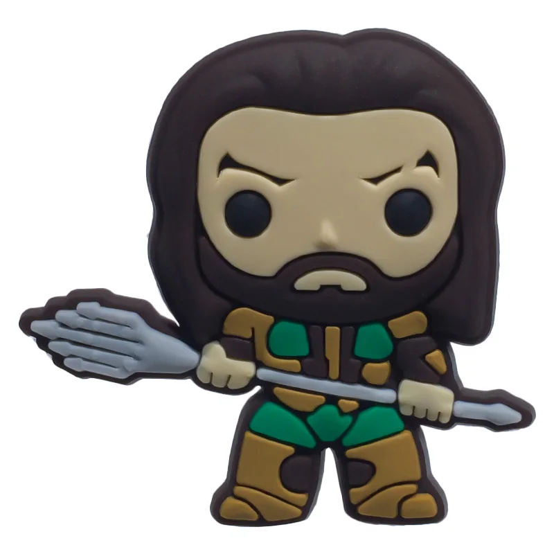 A06 Одна распродажа 1 шт. Justice League 2 ПВХ обувь патчи для обуви аксессуары для обуви украшения для Croc JIBZ детская вечерние X-mas подарок - Цвет: A06