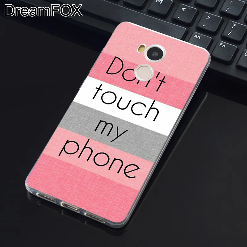 DREAMFOX K066 Donot Touch My Phone Soft TPU Silicone Case Cover For Xiaomi Redmi Note 3 4 5 Plus 3S 4A 4X 5A Pro Global |