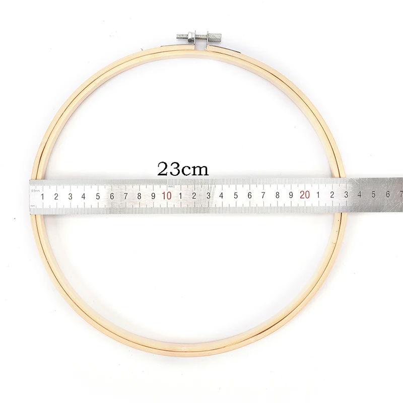 23cm 7-30 см пластмассовая/деревянная рамка обод кольцо вышивка круглая машина бамбук для вышивки крестом diyбытовая техника Ремесло Швейные Инструменты - Цвет: 23cm