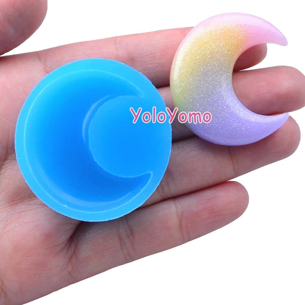 P595YL 39 7 мм Luna Гибкая силиконовая форма-полумесяц Форма Луна Sugarcraft помадка смола