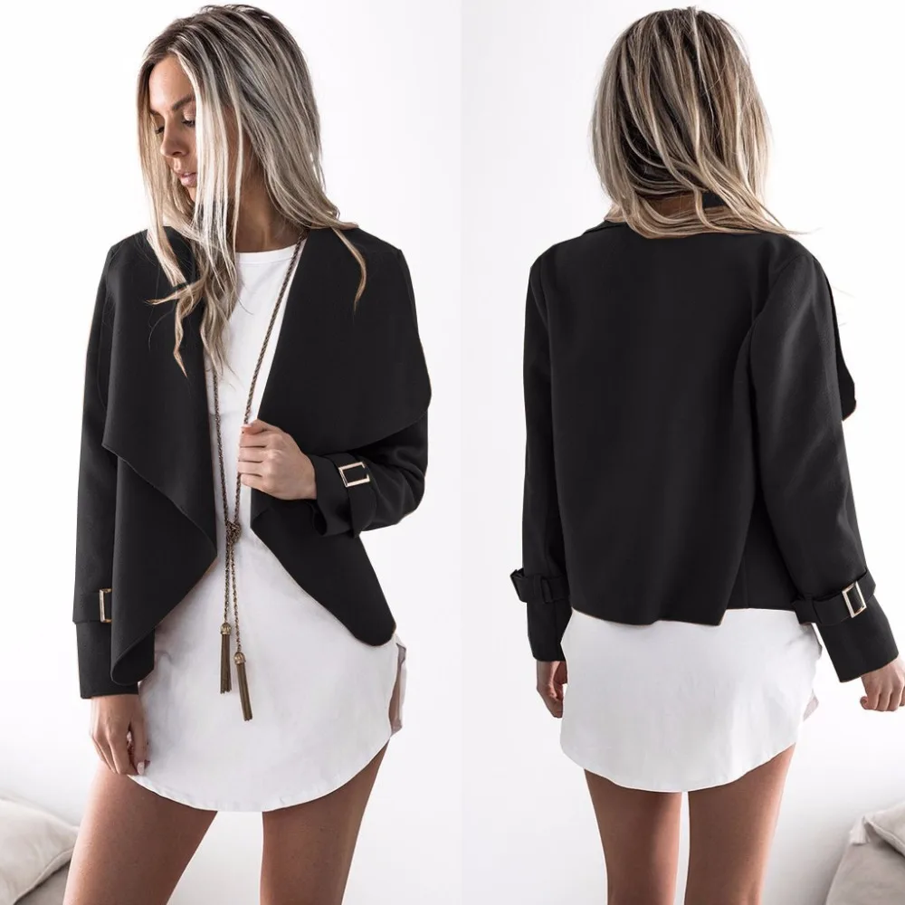 

European and American fashion autumn/winter new style lapel small coat jacket