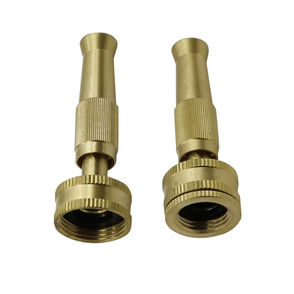 

Brass Spray Gun with 3/4",1/2" to 3/4" Female thread Adjustable Water Gun Car Wash Garden lawn Watering Spray gun 1 Pc