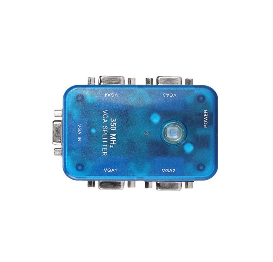 MT-VIKI 350Mhz 4 Port VGA Video Splitter Distributor I input to Output 1 PC computer monitors Maituo 3504A | Электроника