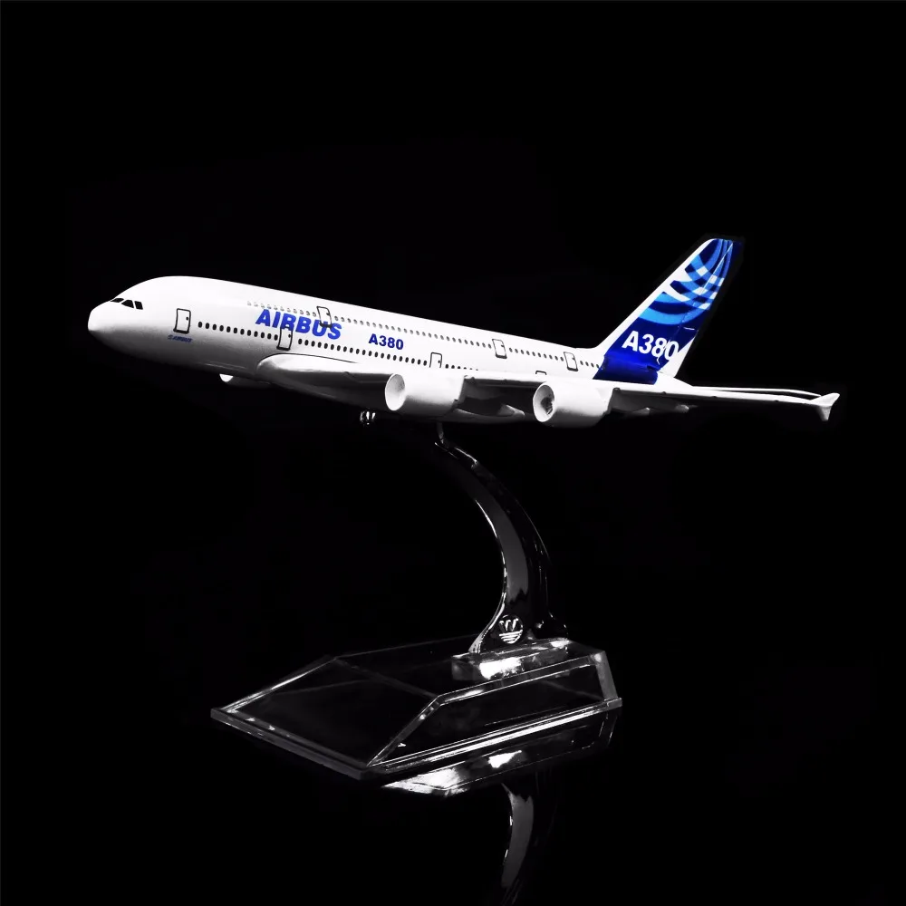 1:400 16 см Airbus A380 металлическая модель самолета украшение офиса игрушка идея
