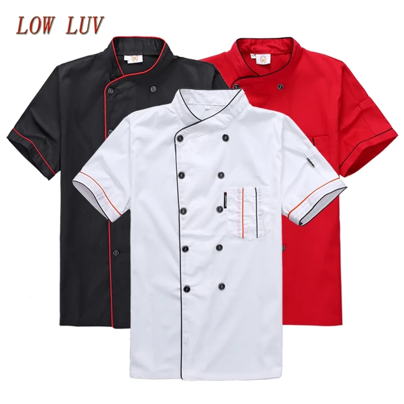 2017 летняя одежда для шеф повара с коротким рукавом отеля ресторана работы
