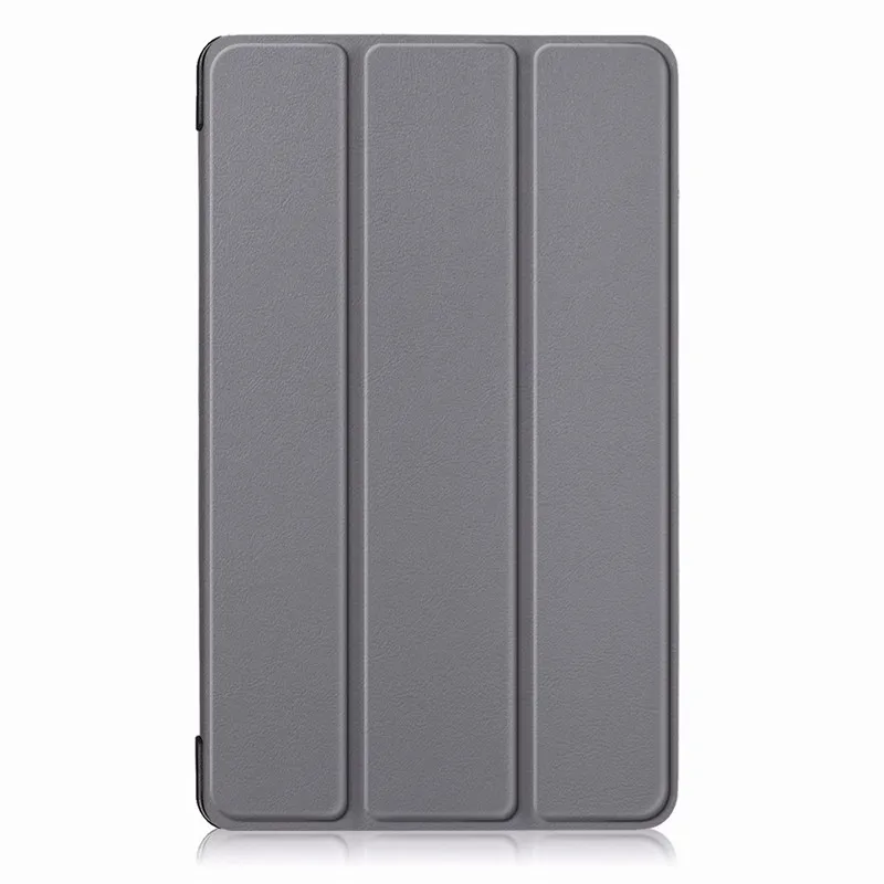 gray-ka si te Ультра тонкий PU кожаный чехол для lenovo TAB E8 Tablet TB-8304 Тонкий Магнитный чехол для выпущенный окно планшета E8 TB-8304F - Цвет: gray-ka si te