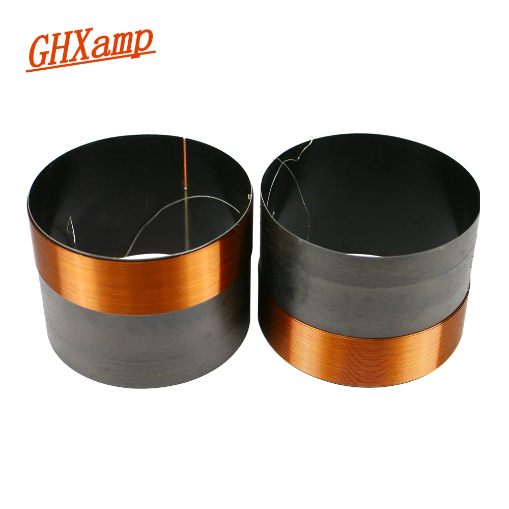

Ghxamp 72.5mm Bass Voice Coil 8ohm Woofer Speaker Repair Parts 2019 Black Aluminum Pure Copper Wire Two layers 1PC