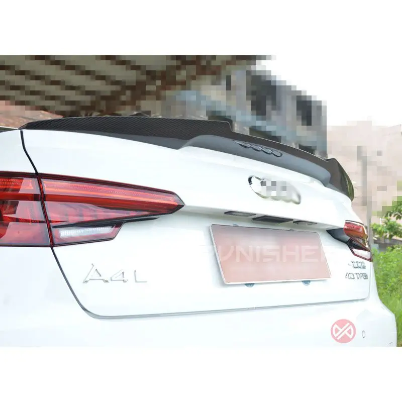 Для Audi A4 B9 спойлер из углеродного волокна задний багажник спойлер крыло для B9 4-дверный для салона Sedan