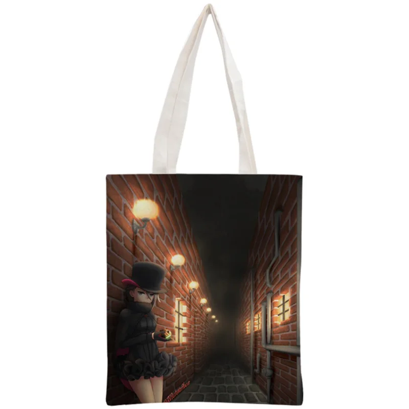 

Custom Princess Principal Tote Bag Reusable Handbag Women Shoulder Pouch Foldable Canvas Shopping Bags Women Canvas Shoulder Bag