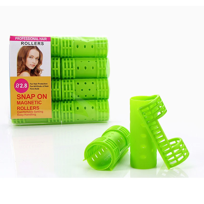 3 Packs 24 Pieces Snap on Hair Rollers Air Bangs Hair Curlers DIY Curler Clamps Roller Hairdresser Perm Bars Rods Fluffy 1359