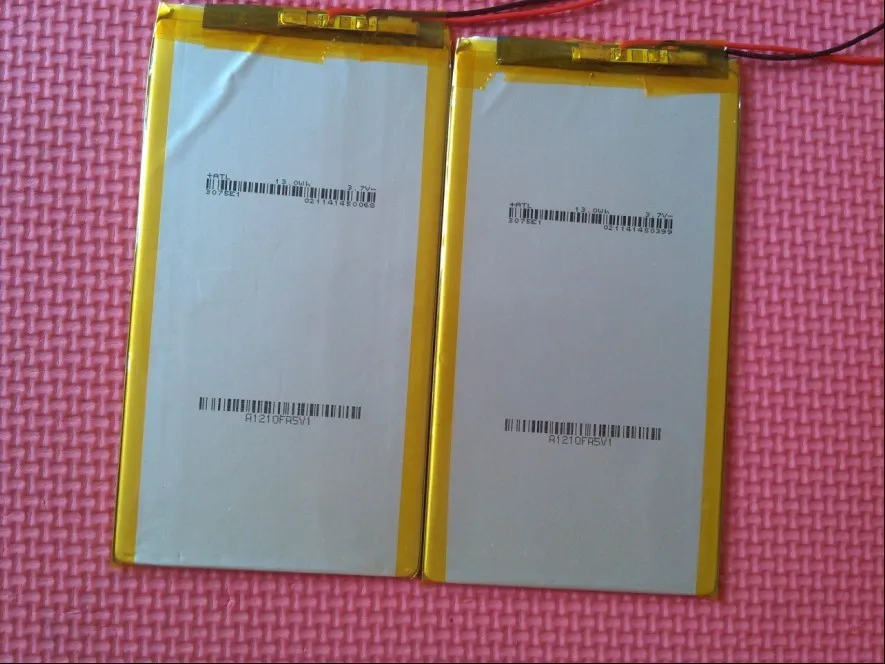 

2Pcs 3075140 3800 mA lithium polymer battery charging treasure book MID mobile power battery