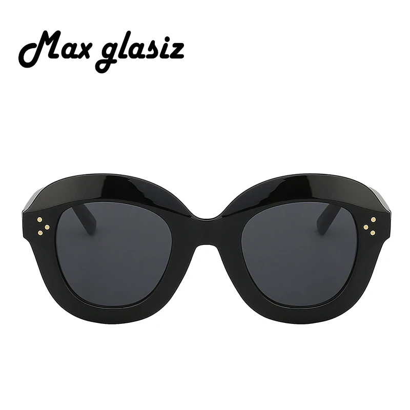 2018 женские круглые леопардовые солнцезащитные очки сексуальные заклепки